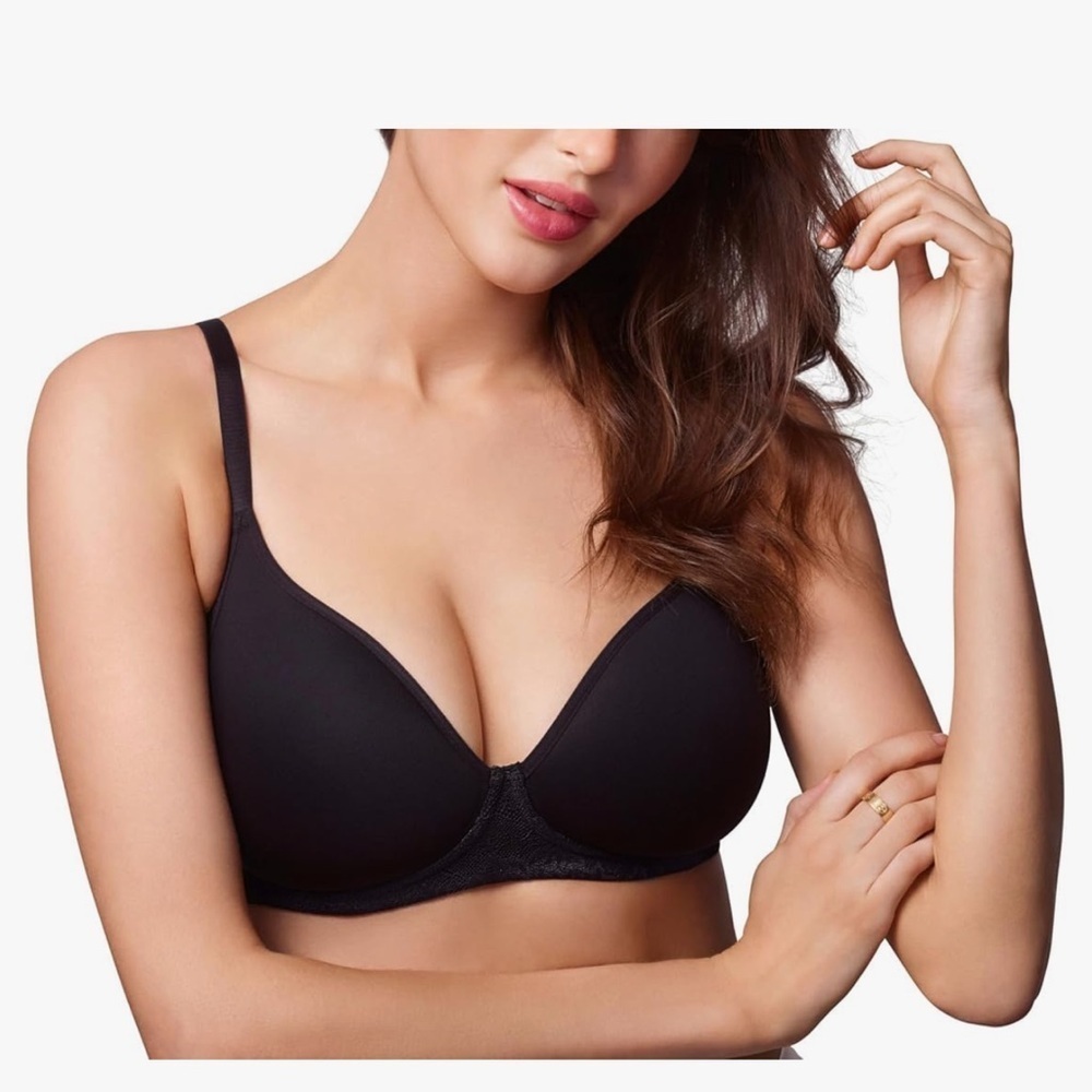 Wonderbra Womens Back and Side Smoothing Spacer Wireless BraFull Coverage Bra